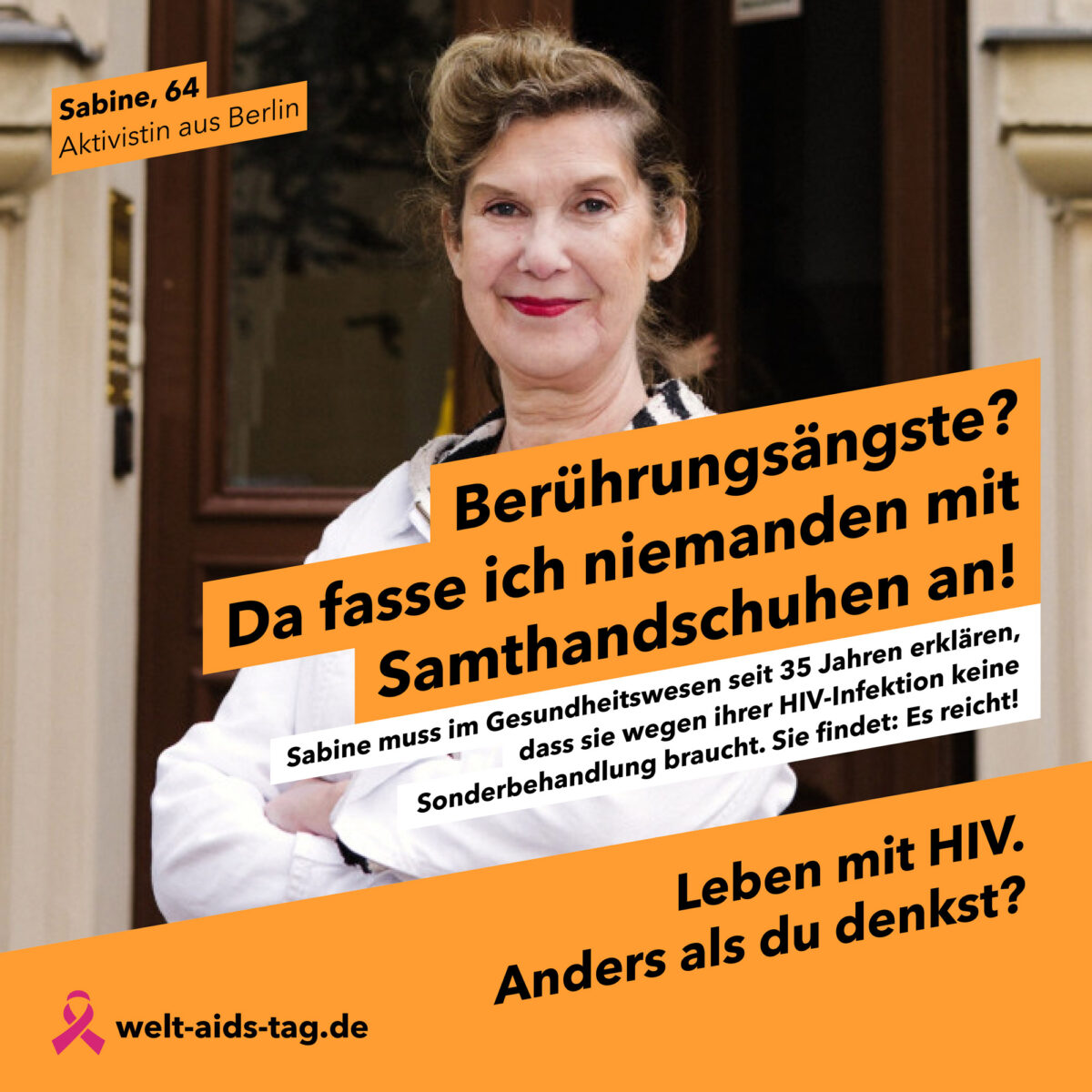 Welt Aids Tag Berührungsängste Da fasse ich niemanden mit